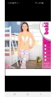 pijama fete 95%bbc, 5%licra 6-14 ani 5/set